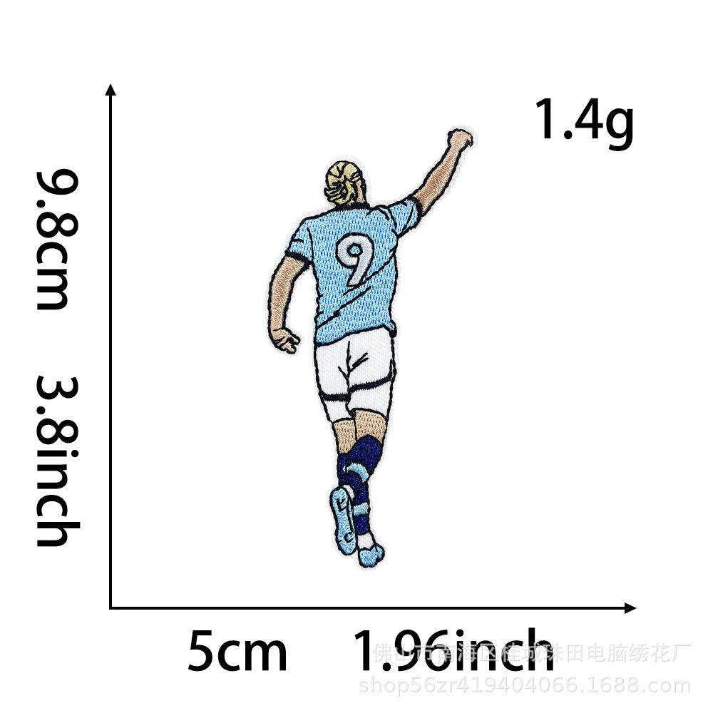 SUPERVALUECHOICE HCSEYB00024 World Cup Soccer Star Series Embroidered Fabric Patches