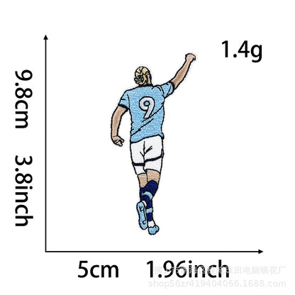 SUPERVALUECHOICE HCSEYB00024 World Cup Soccer Star Series Embroidered Fabric Patches