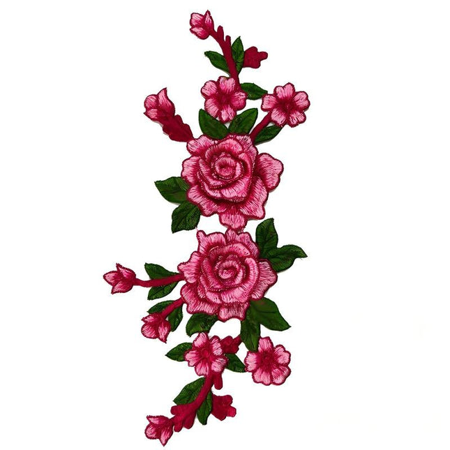 SUPERVALUECHOICE HCSEYB00054 Floral Embroidered Fabric Patches 5.51'' X 11.81''