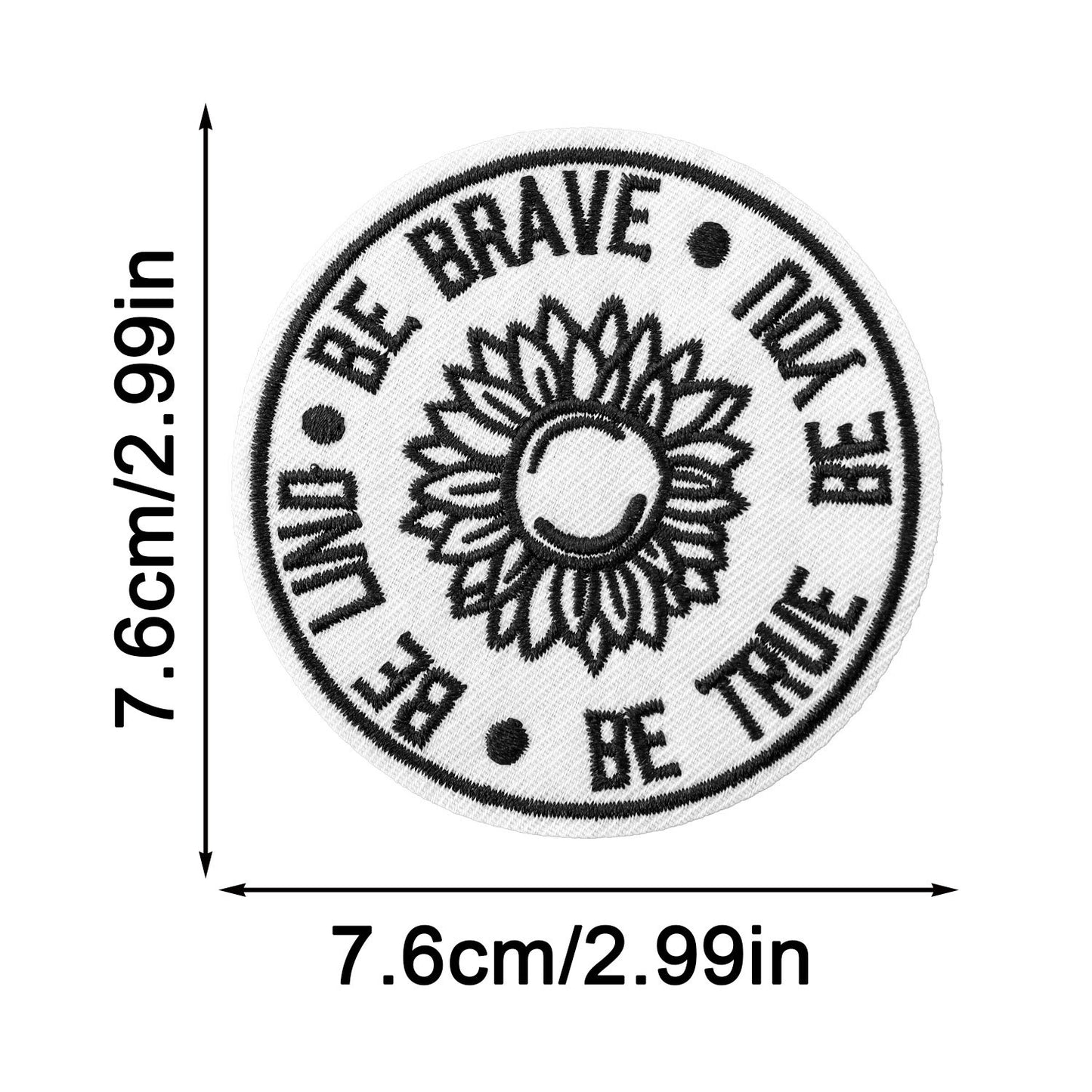 SUPERVALUECHOICE HCSEYSB00111 13Pcs Funny Inspirational Slogan Embroidered Iron On Patches Clothing DIY Decor Appliques