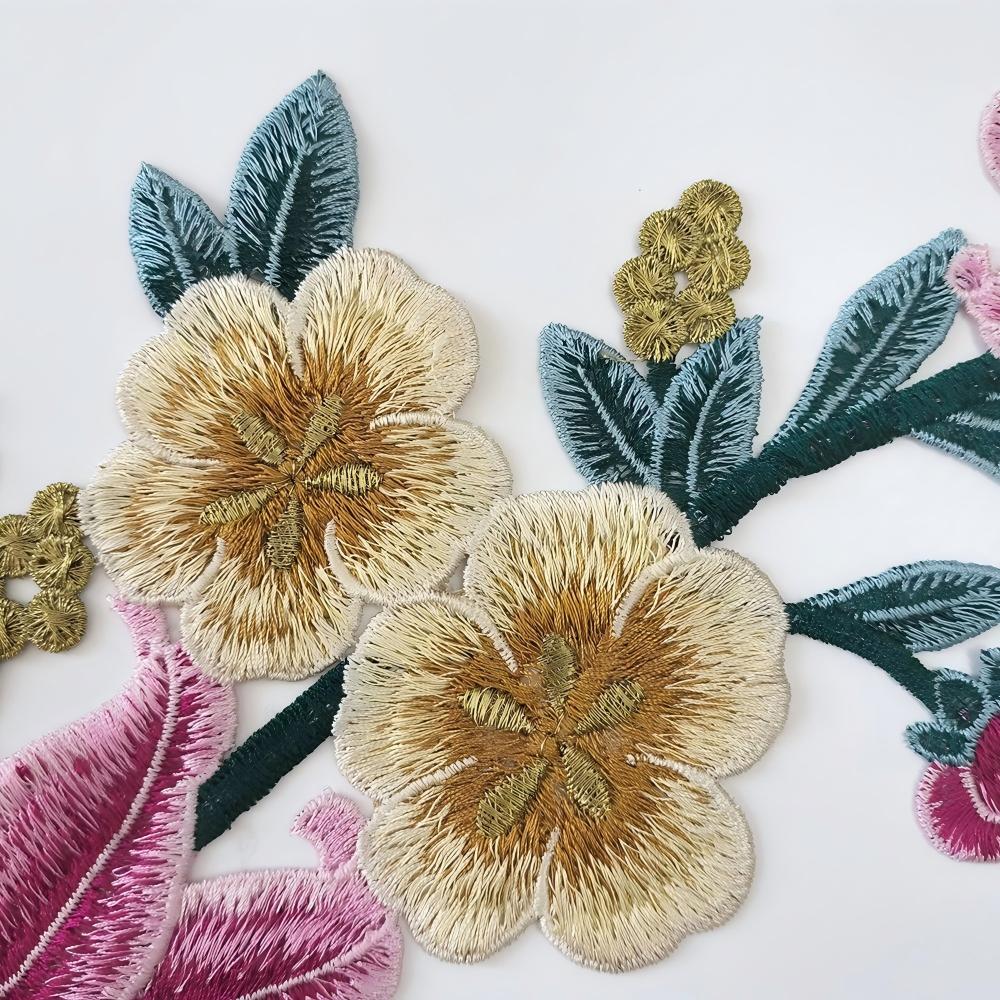 SUPERVALUECHOICE HCSEYB00057 Floral Embroidered Fabric Patches