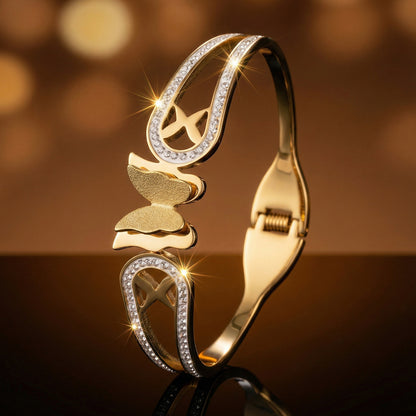 SUPÊR VÃLUE CHOICE HCSEX00038 Geometric Butterfly Openwork Bracelet
