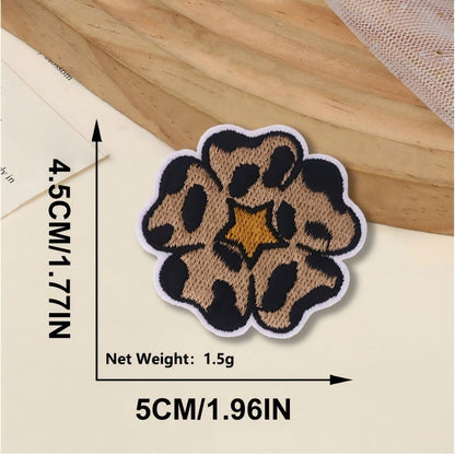 SUPERVALUECHOICE HCSEYSB000012 30Pcs Leopard Western Embroidered Iron On Patches DIY Clothing Bag Decor Appliques
