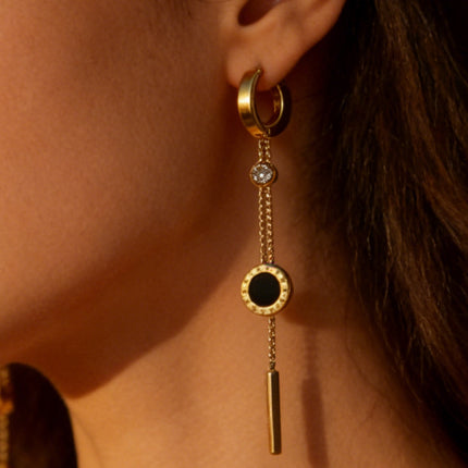 SUPERVALUECHOICE HCSETA00018 Diamond-studded shell earrings