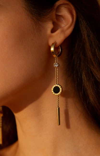 SUPERVALUECHOICE HCSETA00018 Diamond-studded shell earrings