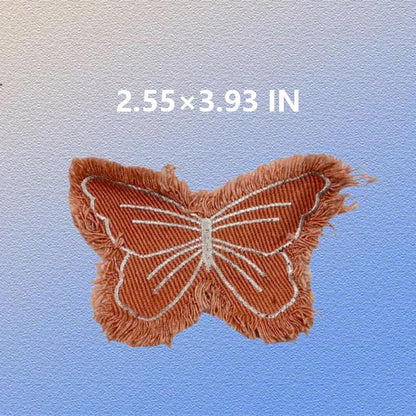 SUPERVALUECHOICE HCSEYE00003 Denim Butterfly  Heart embroidery clothing fabric patches