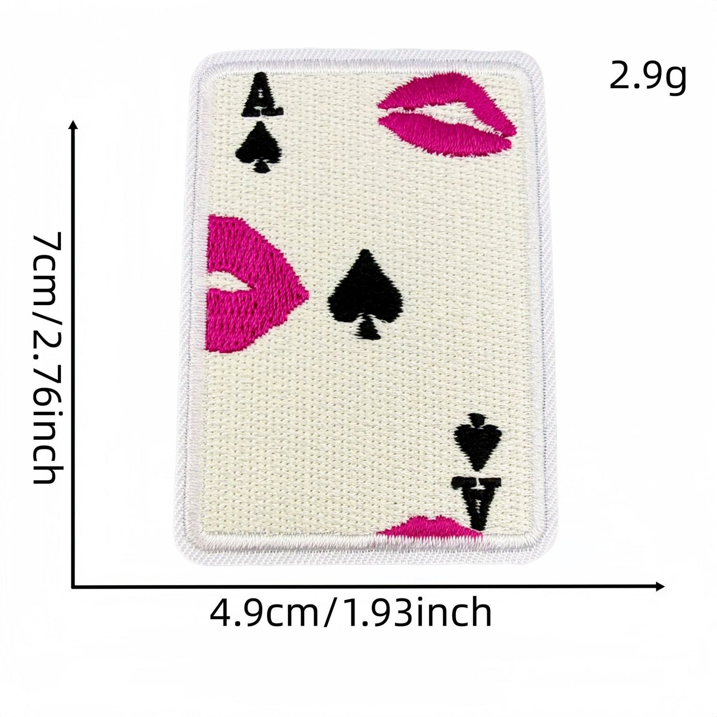 SUPERVALUECHOICE  HCSEYB00005 Sweet and Edgy Heart-Shaped Skull and Butterfly Embroidered Fabric Patch