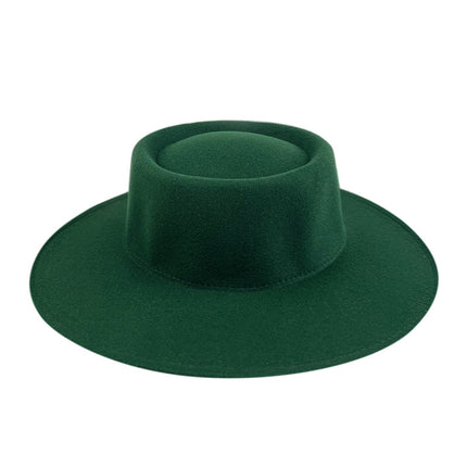 SUPERVALUECHOICE HCSEK00041 Vegan suede  Top Fedora Wool Felt Hat for Women & Men