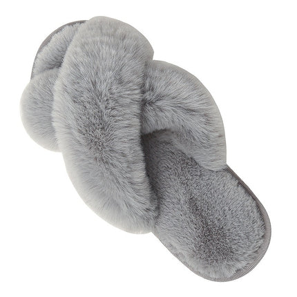 SUPERVALUECHOICE HCSEWB00014 Fluffy Fuzzy Slide Slippers