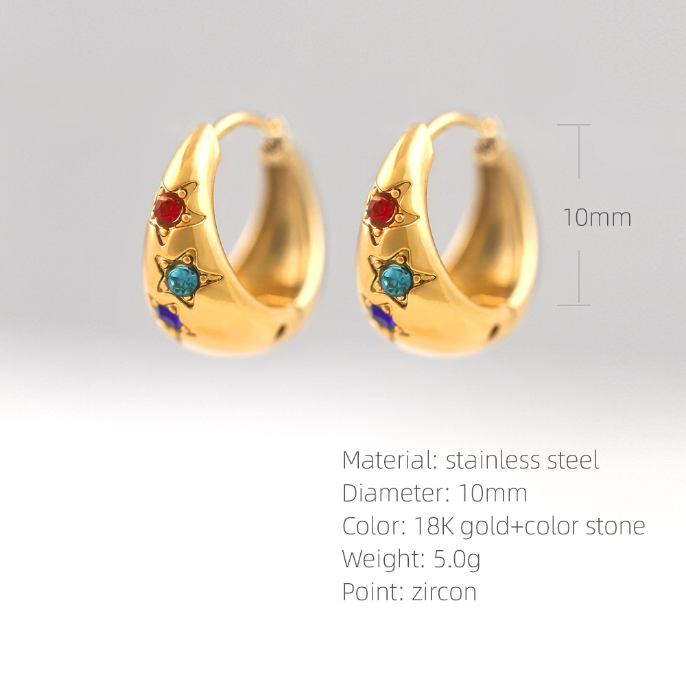 SUPERVALUECHOICE HCSETA00003 U-shaped stud earrings
