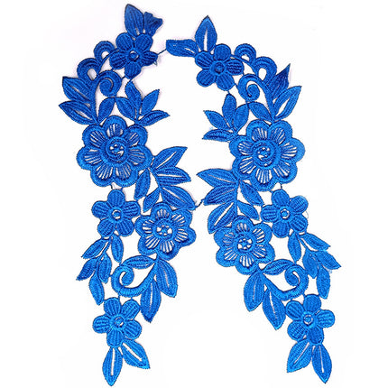 SUPERVALUECHOICE HCSEYB00135 Pair of Floral Embroidery Patches Matching Set