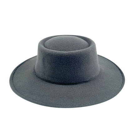 SUPERVALUECHOICE HCSEK00041 Vegan suede  Top Fedora Wool Felt Hat for Women & Men