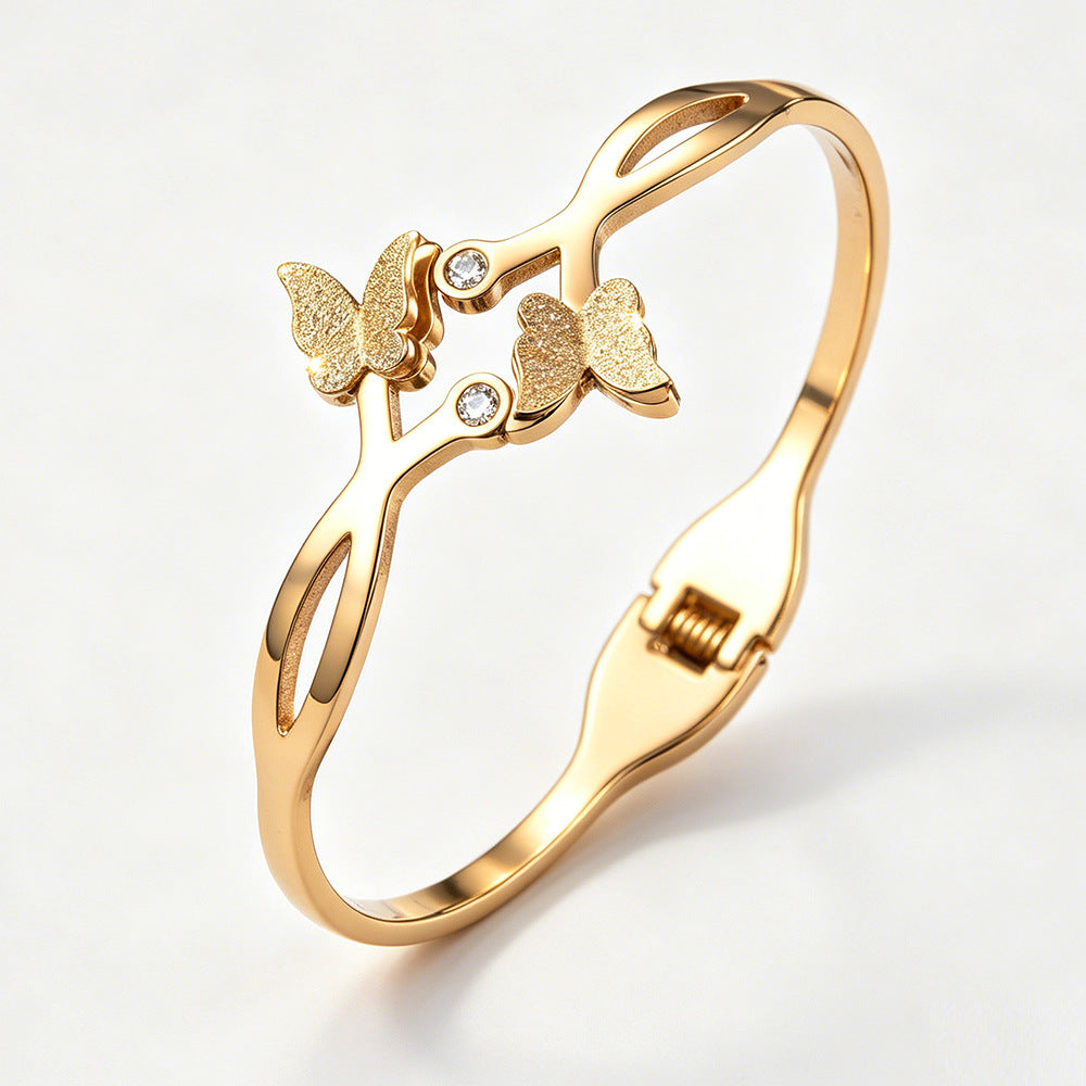 SUPÊR VÃLUE CHOICE HCSEX00022 Two butterfly bracelets