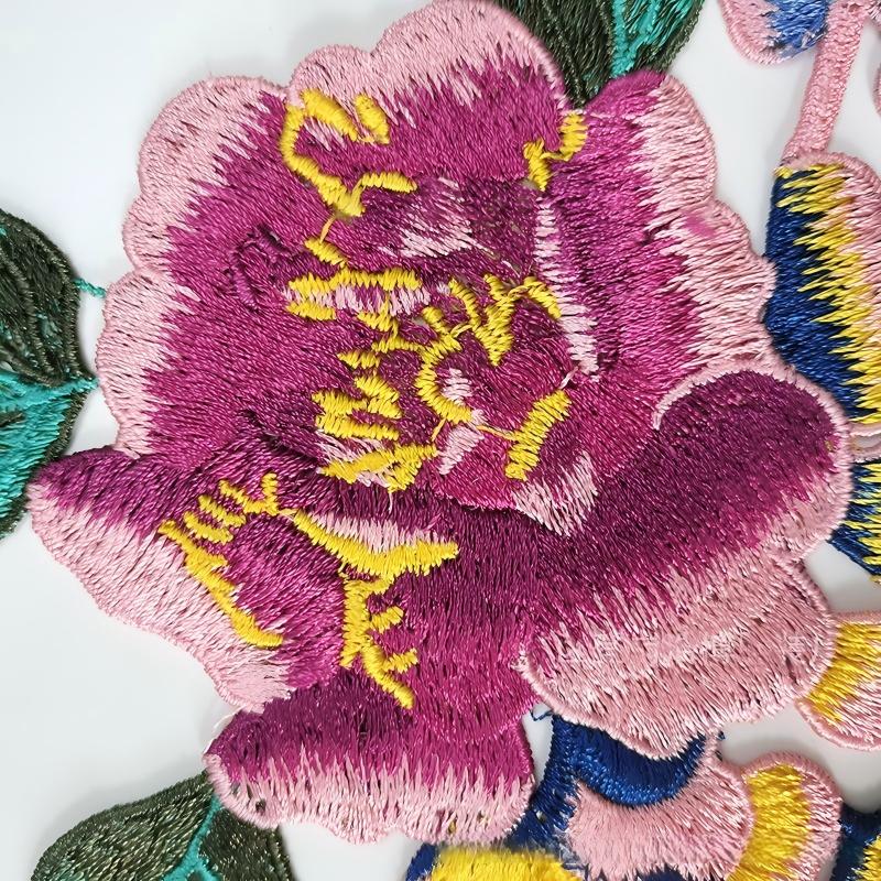 SUPERVALUECHOICE HCSEYB00043  Floral Embroidered Fabric Patches  7.28'' X 10.82''