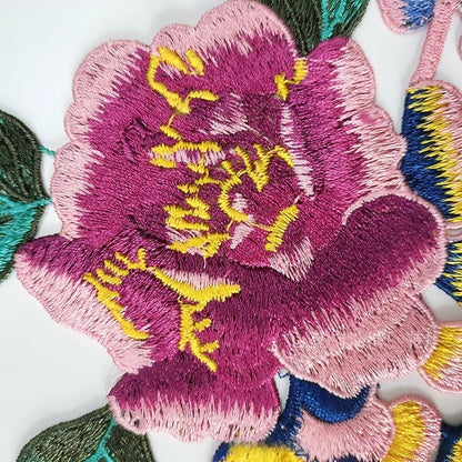 SUPERVALUECHOICE HCSEYB00043  Floral Embroidered Fabric Patches  7.28'' X 10.82''