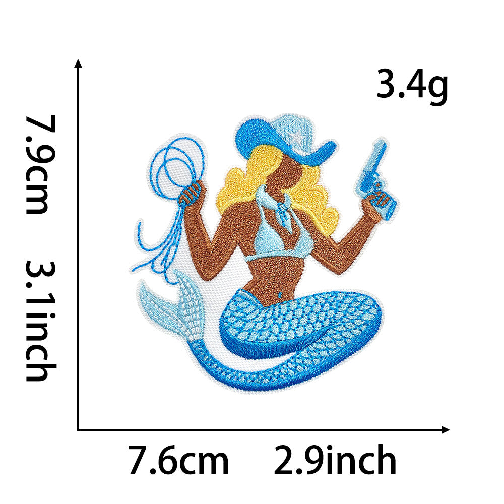 SUPERVALUECHOICE HCSEYB00017 Coastal Cowboy-Style Embroidered Patches