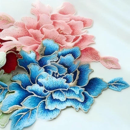 SUPERVALUECHOICE HCSEYB00124 Floral Embroidered Fabric Patches 7.8''×4.8''