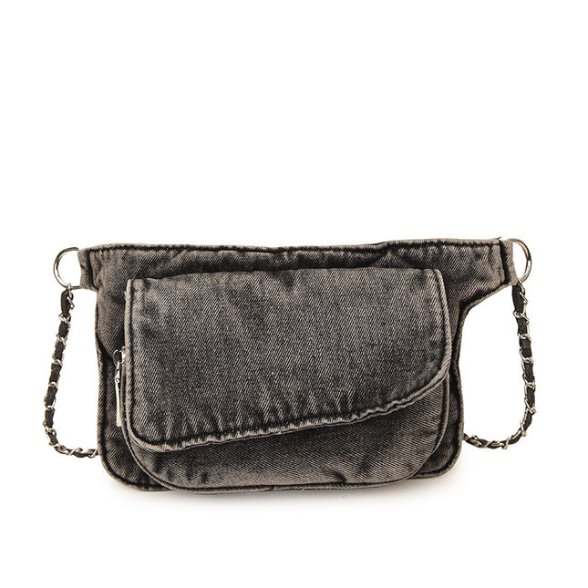 SuperValueChoice HCSEFA00011 DIY Denim single purse  10.24''×5.51''×2.75''
