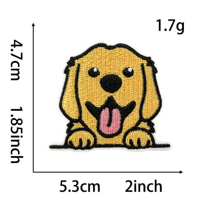 SUPER VALUE CHOICE  HCSEYB00001 Dog-themed embroidered fabric patches