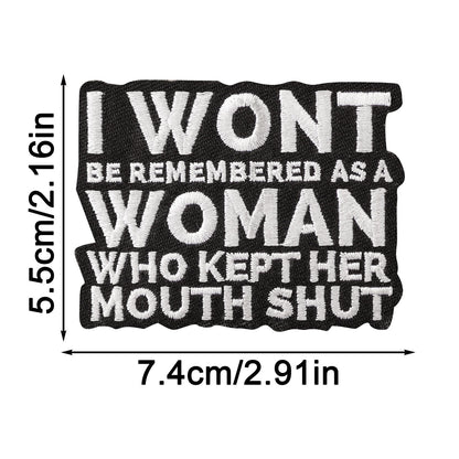 SUPERVALUECHOICE HCSEYSB00111 13Pcs Funny Inspirational Slogan Embroidered Iron On Patches Clothing DIY Decor Appliques