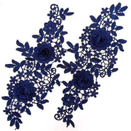 SUPERVALUECHOICE HCSEYB00131 Pair of Floral Embroidery Patches Matching Set