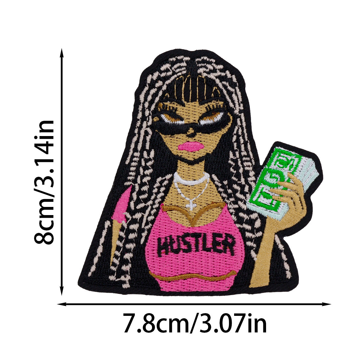 SUPERVALUECHOICE HCSEYSB00104 17Pcs Black Girl Empowerment Embroidered Iron On Patches Afro Theme Clothing DIY Appliques