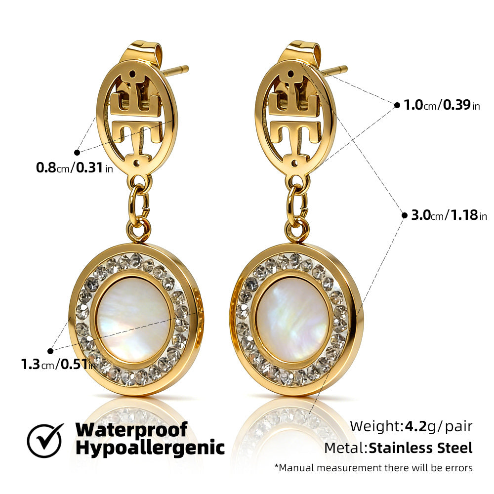SUPERVALUECHOICE HCSETA00022 Round diamond drop earrings