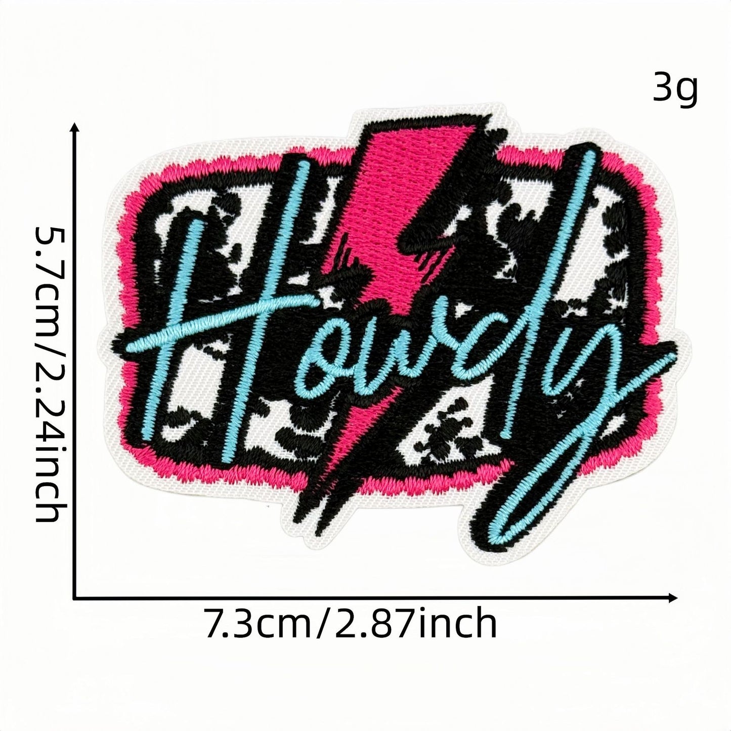 SUPERVALUECHOICE HCSEYSB000011 13Pcs Leopard Bow Checkerboard Lightning Embroidered Appliques Patches