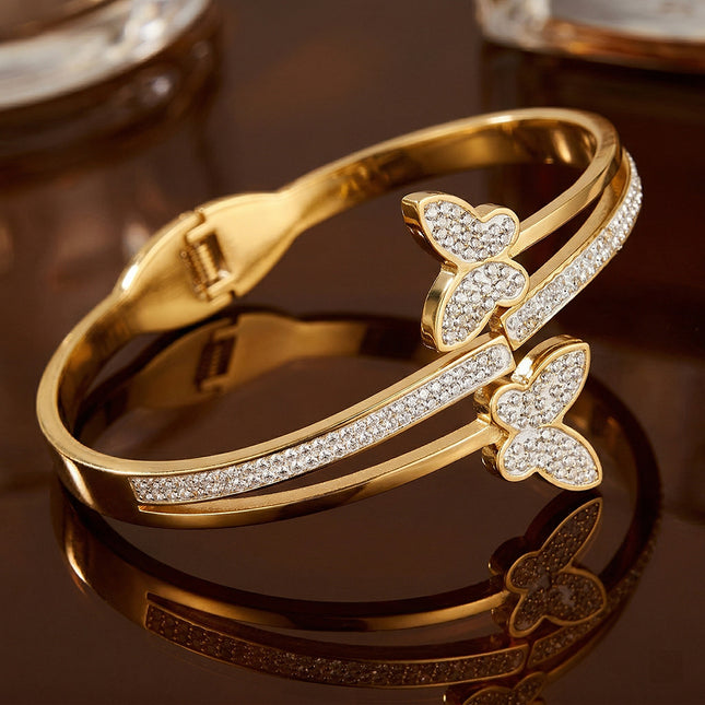 SUPÊR VÃLUE CHOICE HCSEX00019 Zircon Butterfly Bracelet