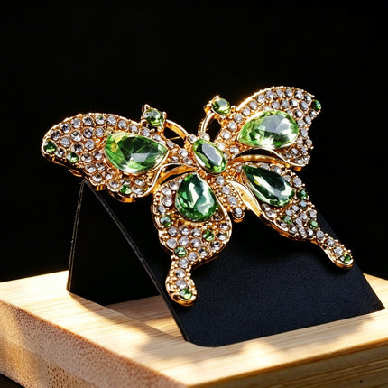 SUPERVALUECHOICE HCSESA00099 Sparkling Rhinestone Lapel Brooches 2.17" × 1.46"