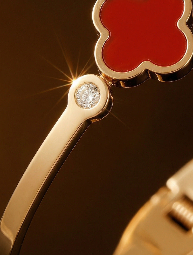 SUPERVALUECHOICE HCSEX00047 Multicolored Four-Leaf Clover Bracelet