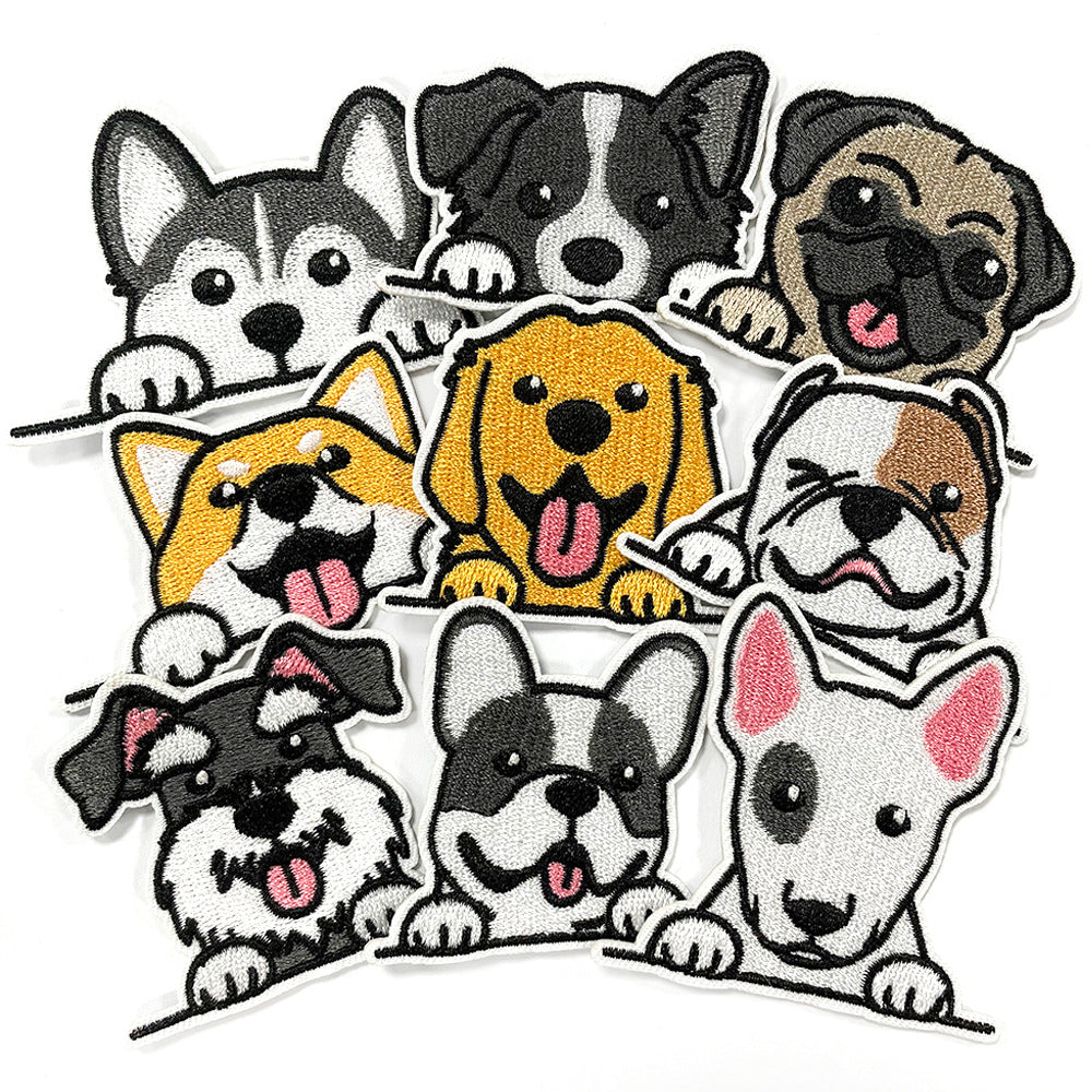 SUPER VALUE CHOICE  HCSEYB00001 Dog-themed embroidered fabric patches