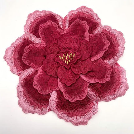 SUPERVALUECHOICE HCSEYB00120 Floral Embroidered Fabric Patches 7.84''×7.84''