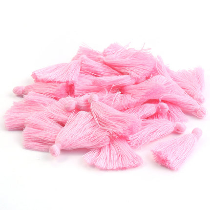 SUPERVALUECHOICE HCSEYE00014 Mini Cotton Tassel Charms, 1.18 Inch Handmade Tassels for DIY Jewelry Making