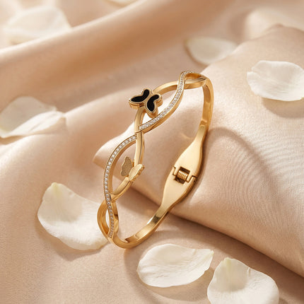 SUPÊR VÃLUE CHOICE HCSEX00034 Butterfly Bracelet with Diamonds