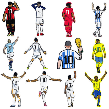 SUPERVALUECHOICE HCSEYB00024 World Cup Soccer Star Series Embroidered Fabric Patches