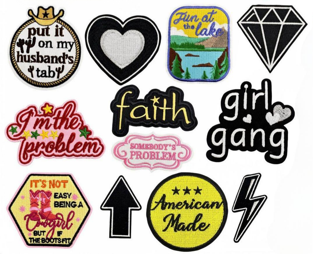 SUPERVALUECHOICE HCSEYB00033 Vintage English Graffiti Embroidered Fabric Patch