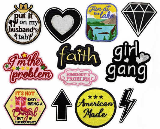 SUPERVALUECHOICE HCSEYB00033 Vintage English Graffiti Embroidered Fabric Patch