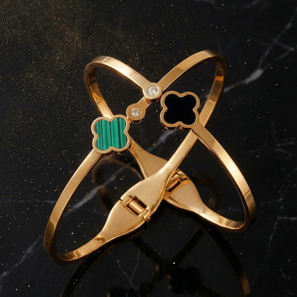 SUPERVALUECHOICE HCSEX00047 Multicolored Four-Leaf Clover Bracelet