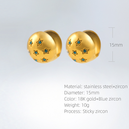 SUPERVALUECHOICE HCSETA00006 Star-shaped stud earrings