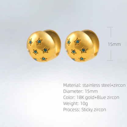 SUPERVALUECHOICE HCSETA00006 Star-shaped stud earrings