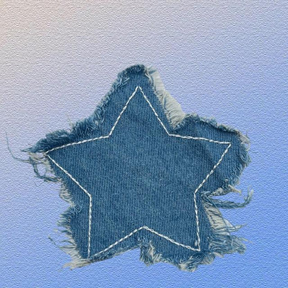 SUPERVALUECHOICE HCSEYE00001 Denim Stars clothing fabric patches