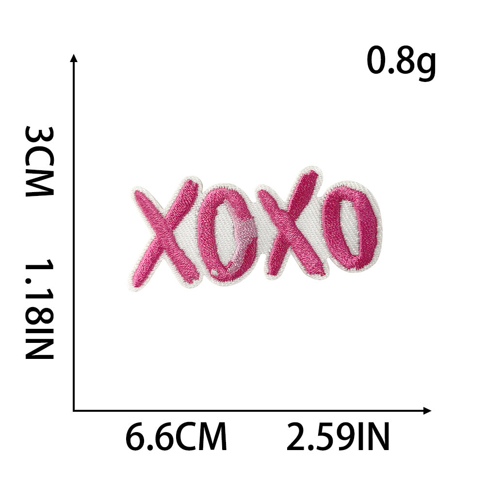 SUPERVALUECHOICE HCSEYB00014 Sweet and Edgy Pink Embroidered Fabric Patch