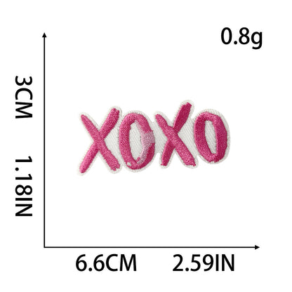 SUPERVALUECHOICE HCSEYB00014 Sweet and Edgy Pink Embroidered Fabric Patch