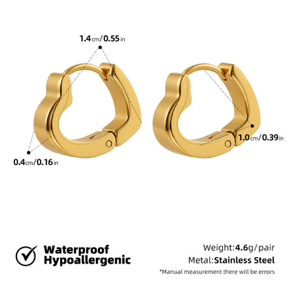 SUPERVALUECHOICE HCSETA00017 Geometric Heart-Shaped Petal Earrings
