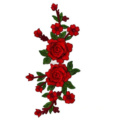SUPERVALUECHOICE HCSEYB00054 Floral Embroidered Fabric Patches 5.51'' X 11.81''