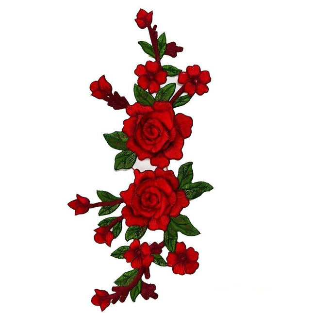 SUPERVALUECHOICE HCSEYB00054 Floral Embroidered Fabric Patches 5.51'' X 11.81''