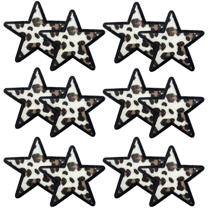 SUPERVALUECHOICE HCSEYSF00002 Assorted Western Leopard Pattern Word Star Lightning Embroidered Patch