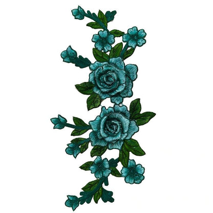 SUPERVALUECHOICE HCSEYB00054 Floral Embroidered Fabric Patches 5.51'' X 11.81''