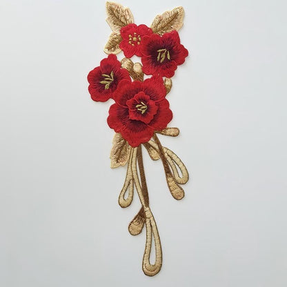 SUPERVALUECHOICE HCSEYB00047 Floral Embroidered Fabric Patches
